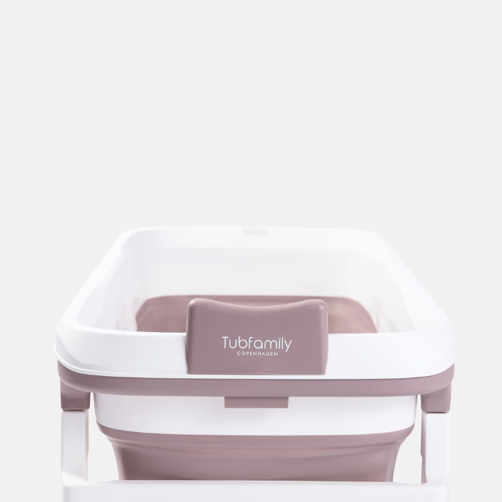 Foldebadekar til voksne - Med låg digital termometer og fodmassage - 150cm/pink XL. Bonus tilbehør medfølger. Værdi kr. 795,-.