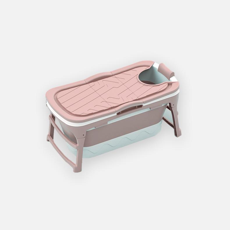Foldebadekar til voksne - 118cm/Pink - uden fodmassage.