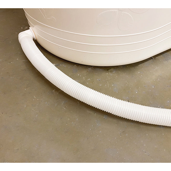 Medium badebalje til voksne - Hvid - Ekstra kraftig plast og forbedret siddekomfort - 100cm