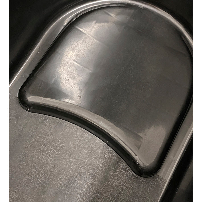 Medium badebalje til voksne - sort - Ekstra kraftig plast og forbedret siddekomfort - 100cm