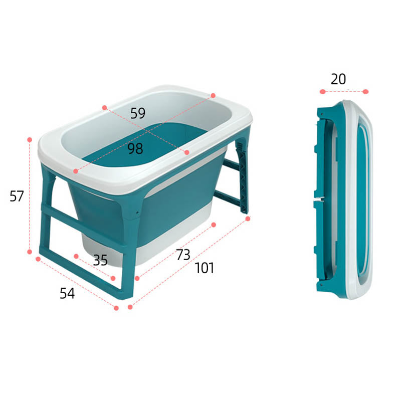 Foldebadebalje til voksne - 100cm