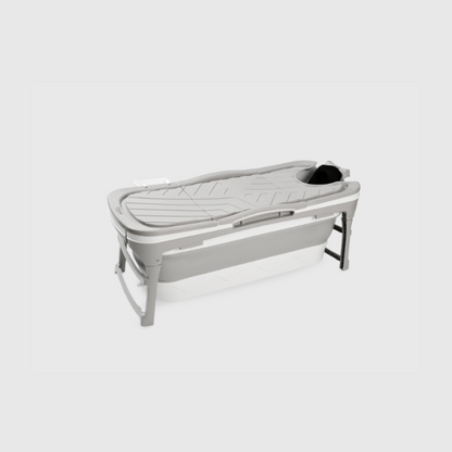 Foldebadekar til voksne - 118cm/Grå - uden fodmassage.