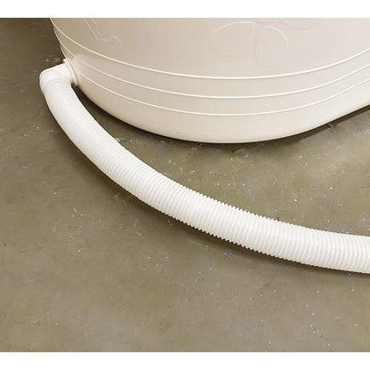 Isbad balje - XL - 123cm - hvid - Ekstra kraftig plast og forbedret siddekomfort - Tubfamily®