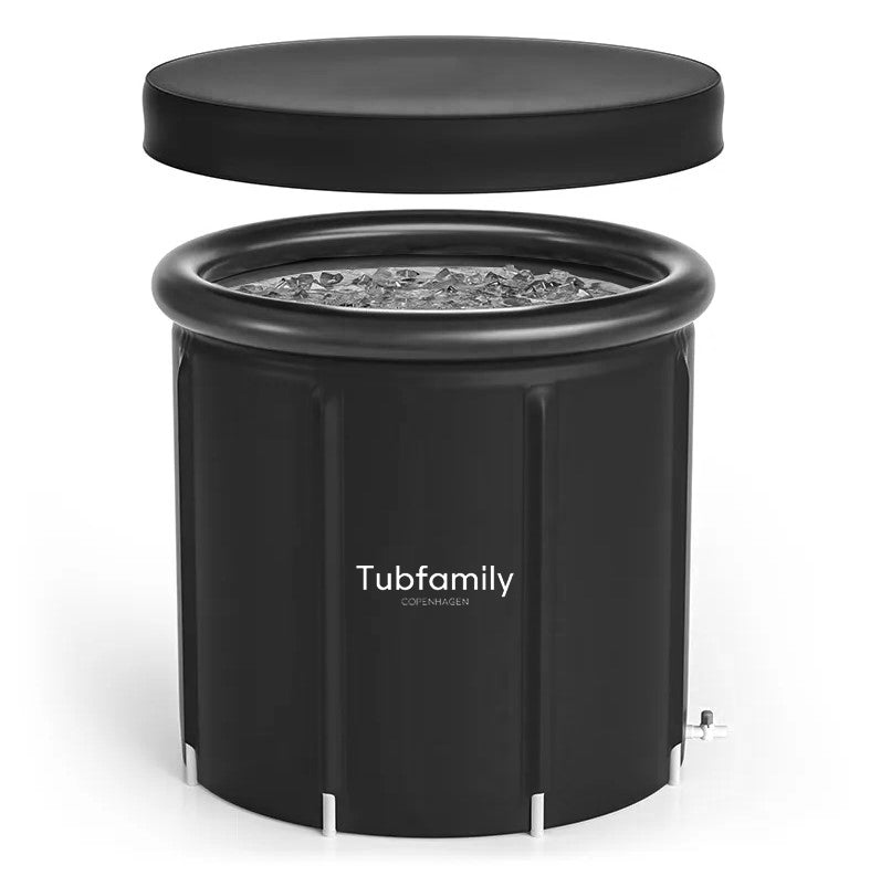 Tubfamily original luksus isbad - Pop op - sort - transportabelt